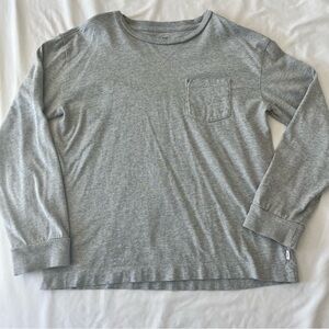NWOT GAP Kids Heather Gray Long Sleeve Tee